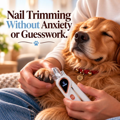 NailSight 2-in-1 Dog Nail Grinder | See the Quick, Even on Dark Nails